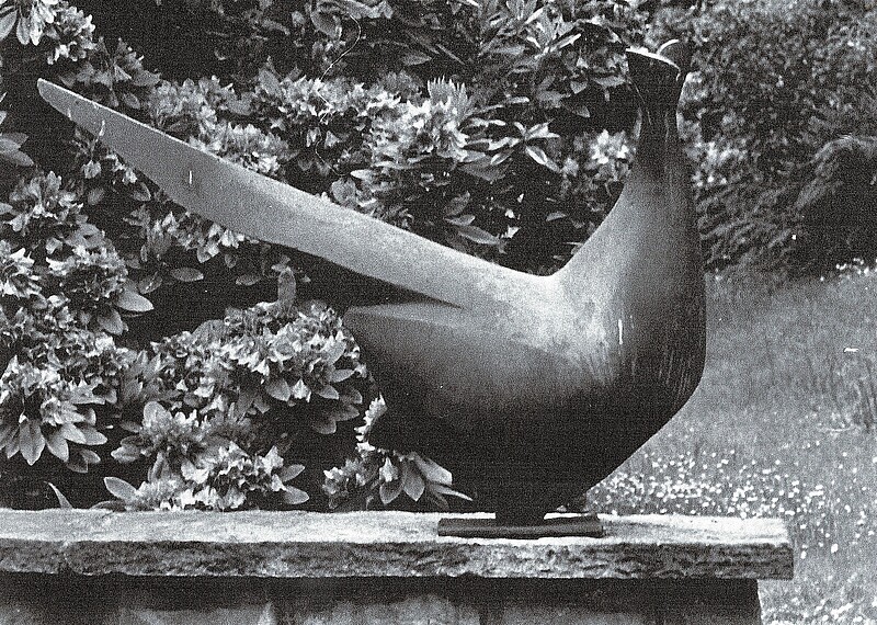 Skulptur Fasan (1950) von Bildhauer Max Weiss, Bild 2 von 2