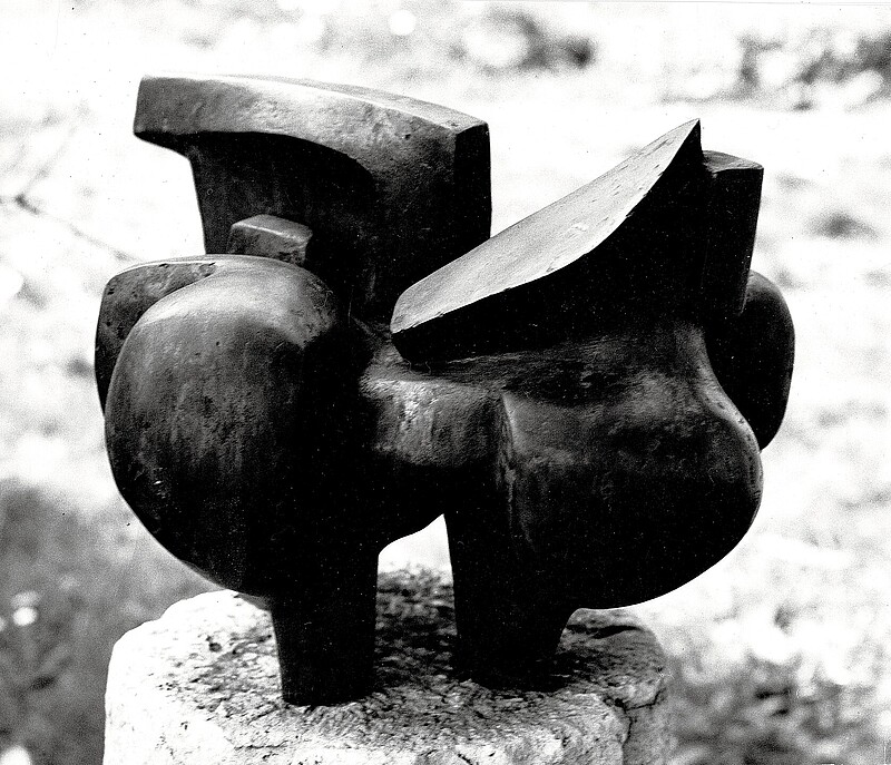 Skulptur Feuerpferde klein Bronze (1959) von Bildhauer Max Weiss