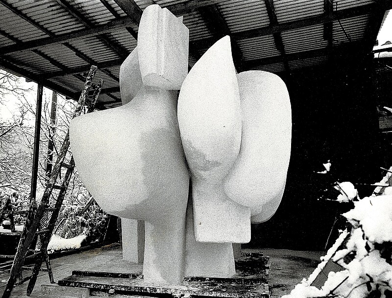 Skulptur Wolkenpferd (1970) von Bildhauer Max Weiss, Bild 2 von 9