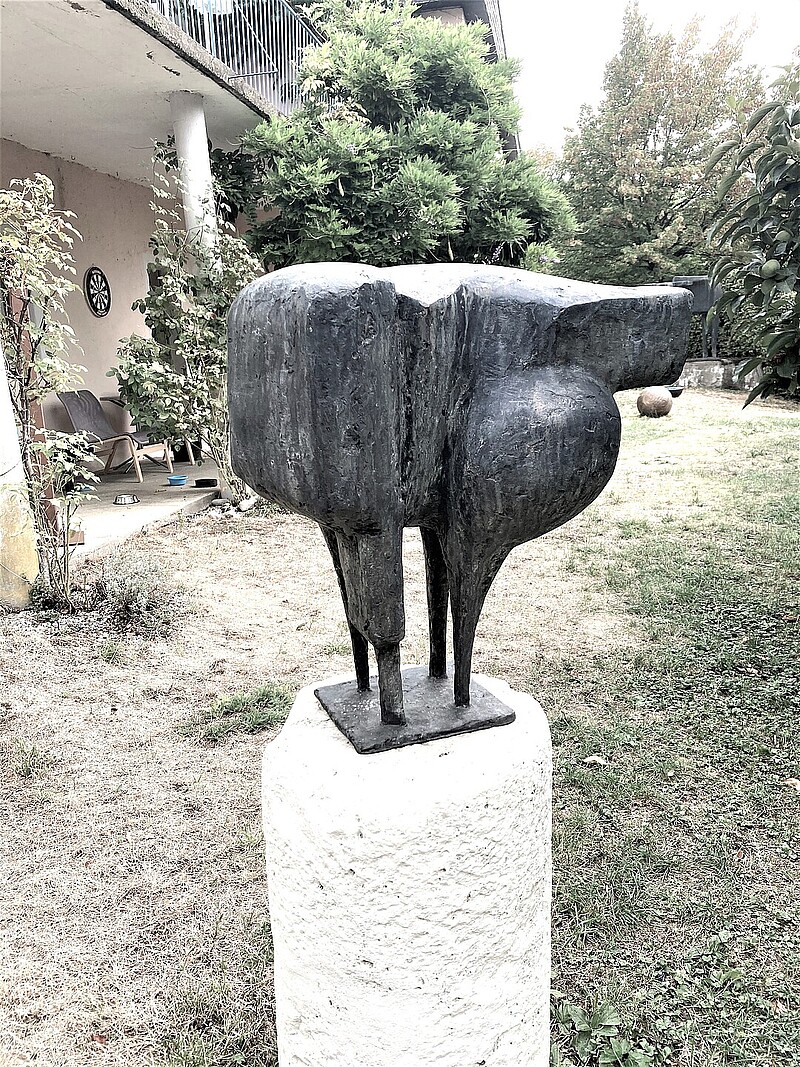 Skulptur Kleiner Elch (1968) von Bildhauer Max Weiss, Bild 7 von 8
