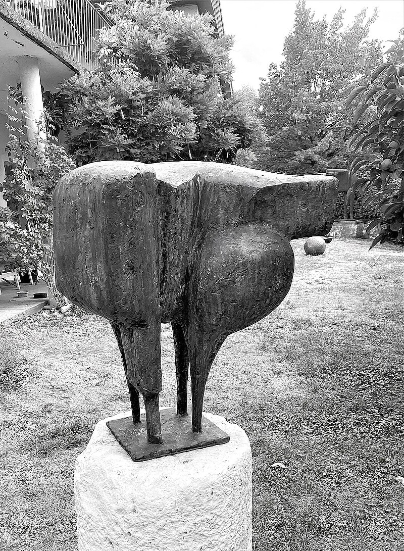 Skulptur Kleiner Elch (1968) von Bildhauer Max Weiss, Bild 4 von 8