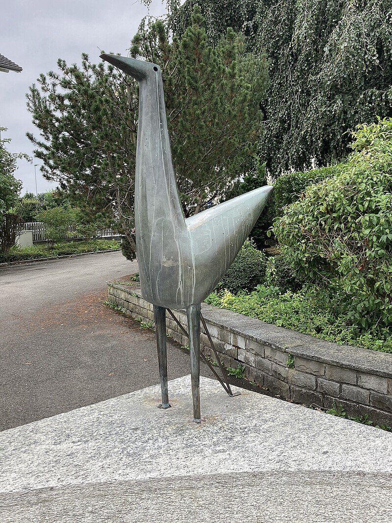 Skulptur Märchenvogel (1957) von Bildhauer Max Weiss, Bild 6 von 7