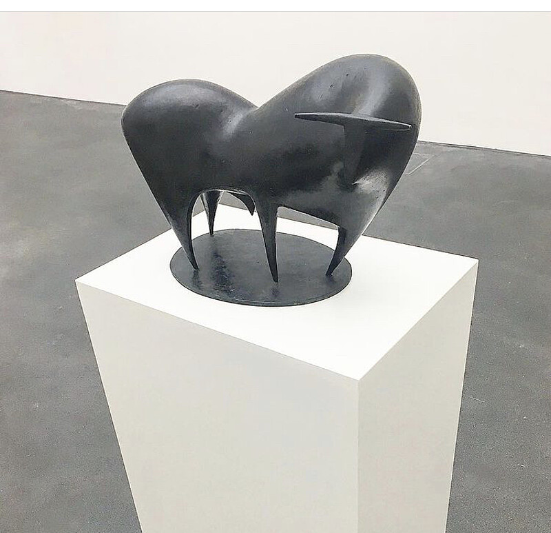 Skulptur Stier Kunstmuseum Luzern (1957) von Bildhauer Max Weiss, Bild 3 von 3
