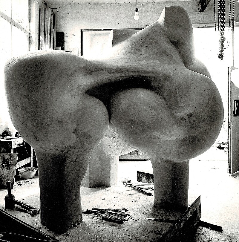 Skulptur Wolkenpferd (1970) von Bildhauer Max Weiss, Bild 7 von 9