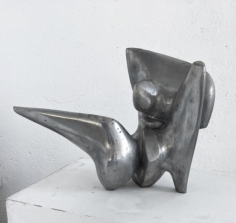 Skulptur Leda die Schwanengöttin (1970) von Bildhauer Max Weiss, Bild 5 von 8