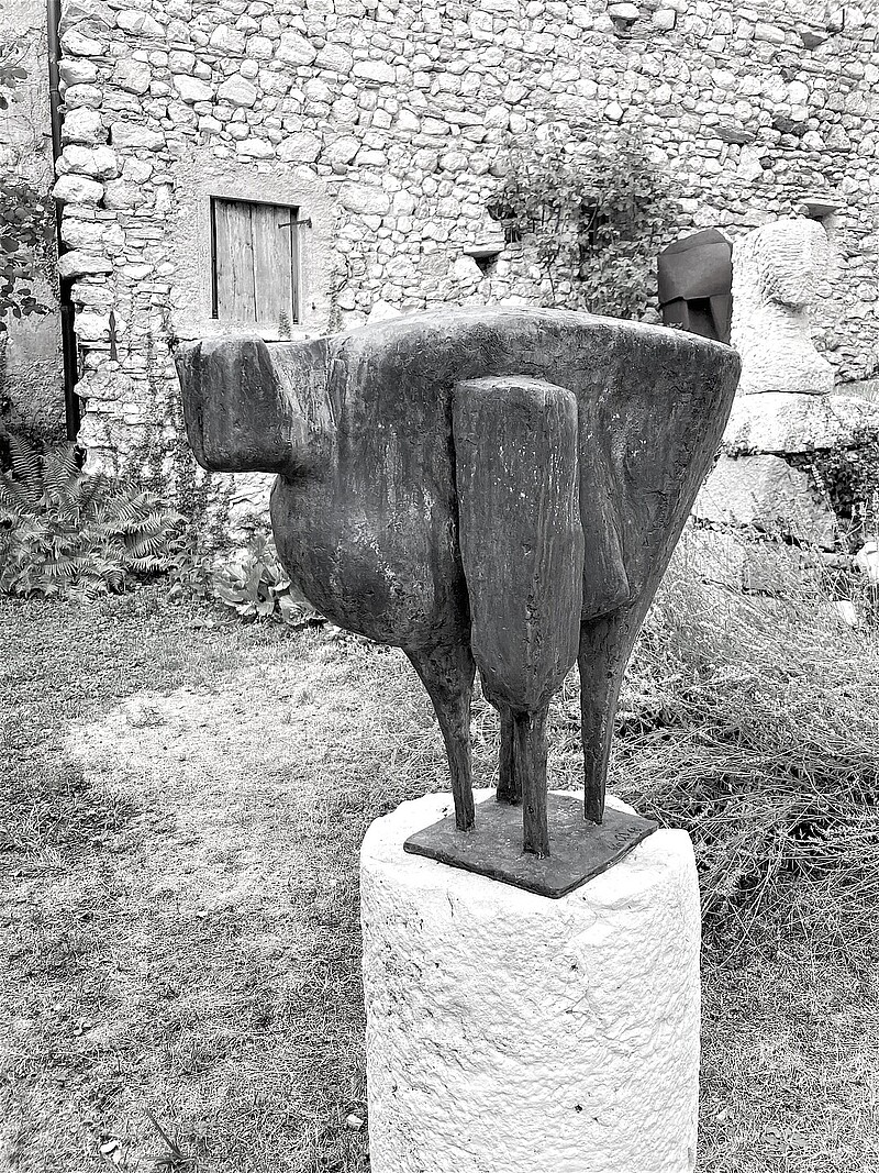 Skulptur Kleiner Elch (1968) von Bildhauer Max Weiss, Bild 5 von 8