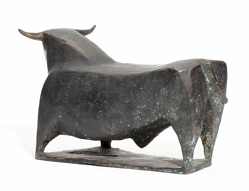 Skulptur Stier / Bulle (1958) von Bildhauer Max Weiss, Bild 2 von 4
