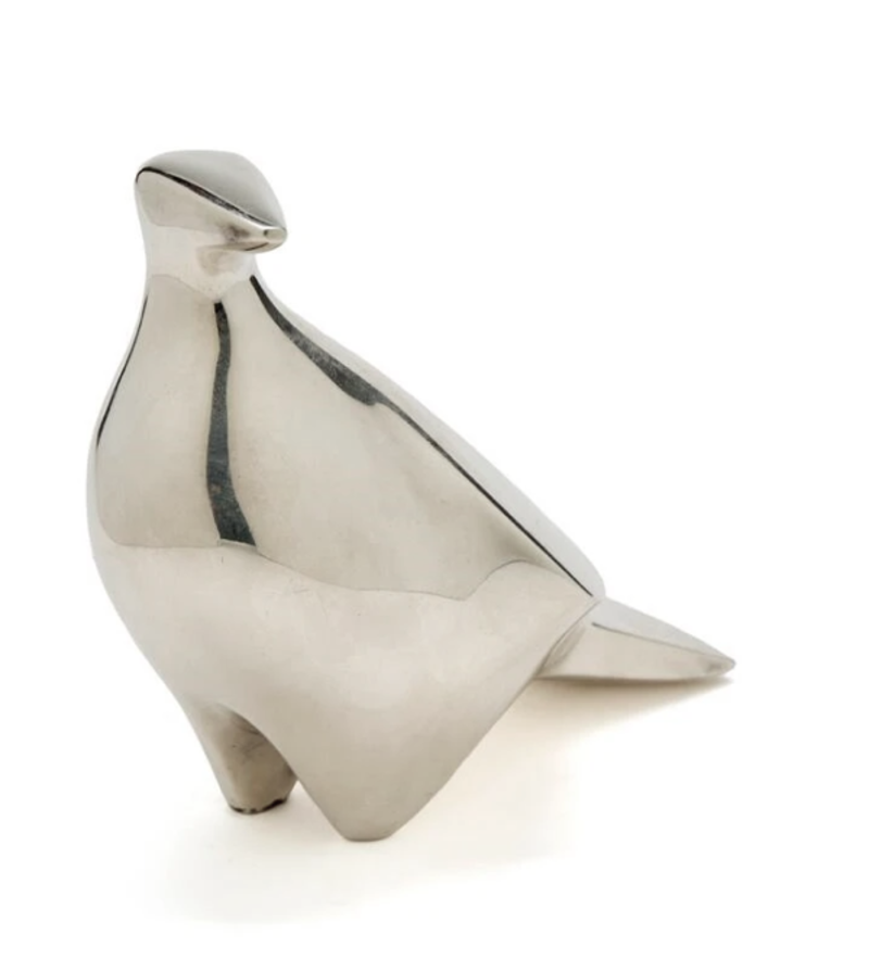 Skulptur Bird  Sterling Silver (1986) von Bildhauer Max Weiss, Bild 4 von 4