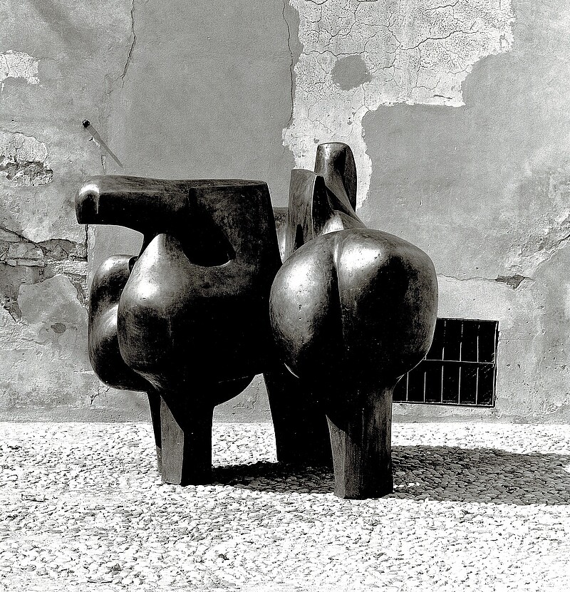 Skulptur Wolkenpferd (1970) von Bildhauer Max Weiss, Bild 4 von 9