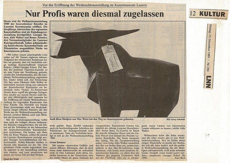 Bildhauer Max Weiss, 