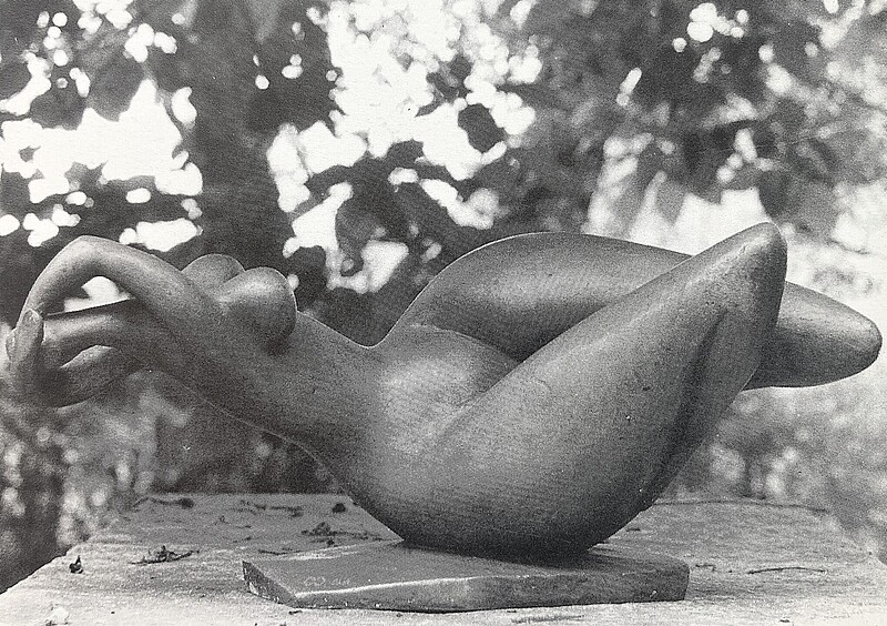 Skulptur Die Nächtliche (1953) von Bildhauer Max Weiss, Bild 3 von 3