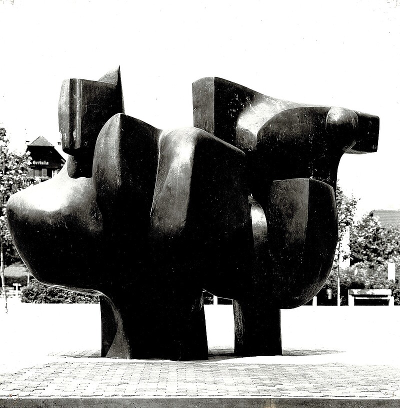 Skulptur Feuerpferde Gersag (1973) von Bildhauer Max Weiss, Bild 2 von 13