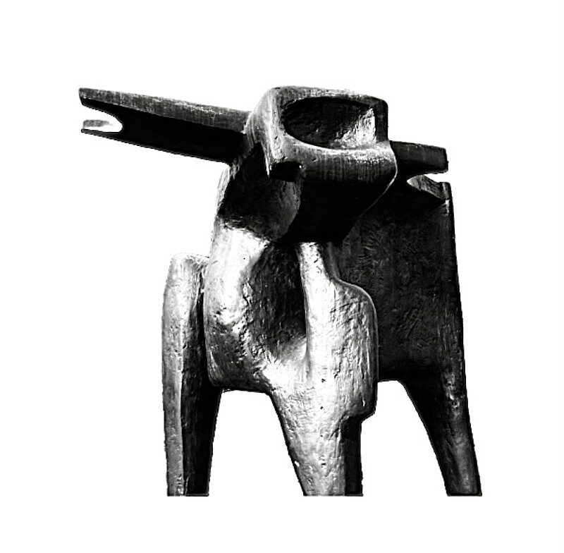 Skulptur Elch Alce  gross (1980) von Bildhauer Max Weiss, Bild 4 von 18
