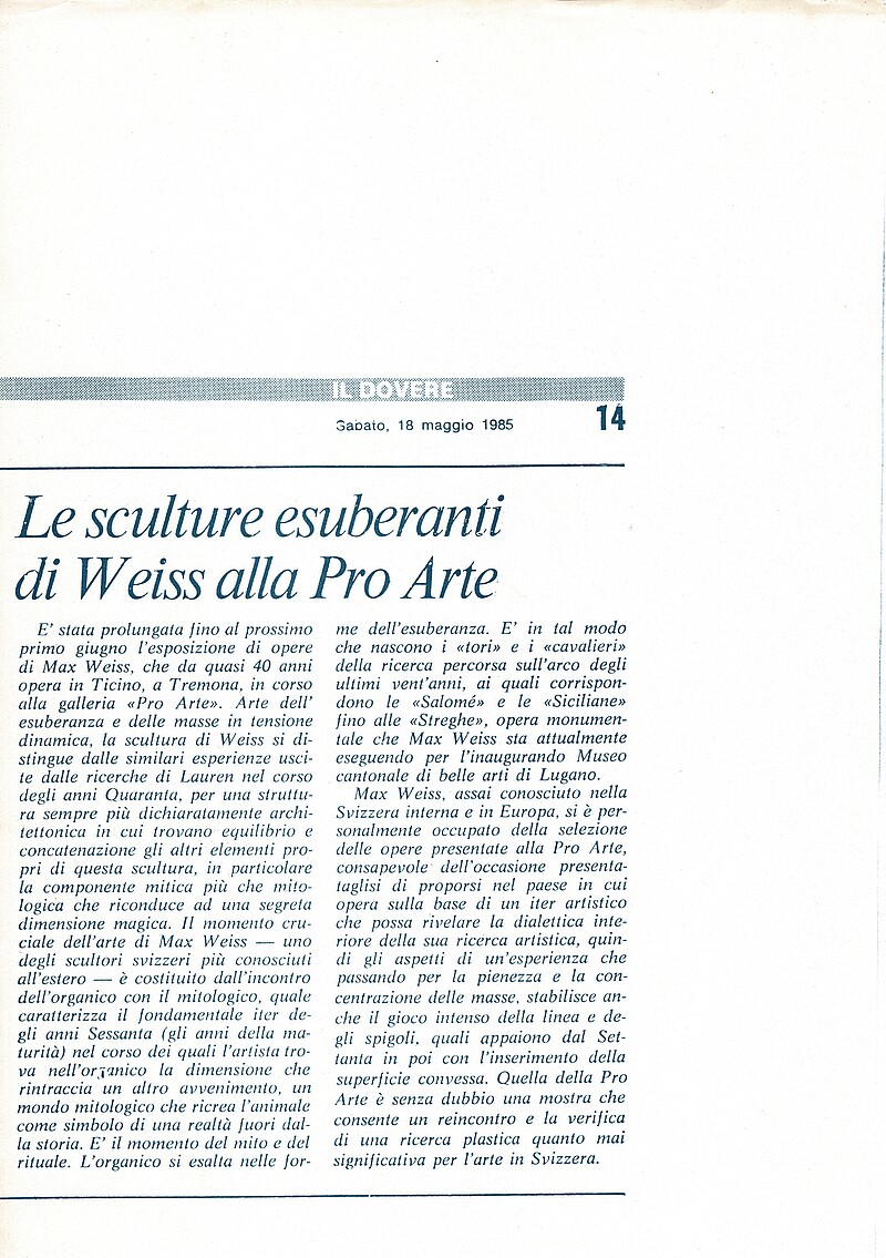 Bildhauer Max Weiss, 