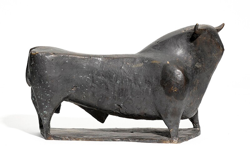 Skulptur Stier / Bulle (1958) von Bildhauer Max Weiss, Bild 3 von 4