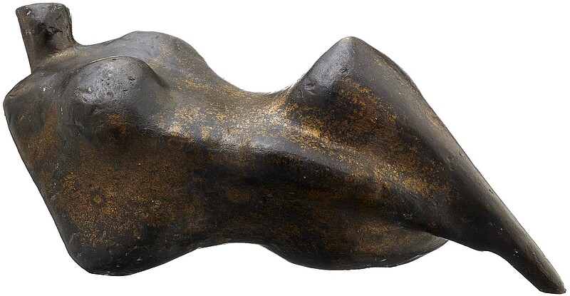 Skulptur Liegender Akt / "Pfirsich" Frau (1964) von Bildhauer Max Weiss, Bild 1 von 3