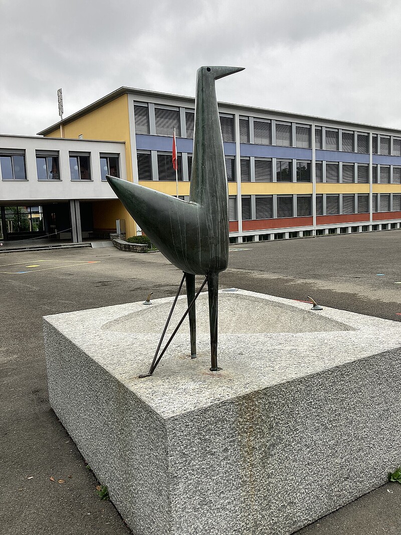 Skulptur Märchenvogel (1957) von Bildhauer Max Weiss, Bild 3 von 7