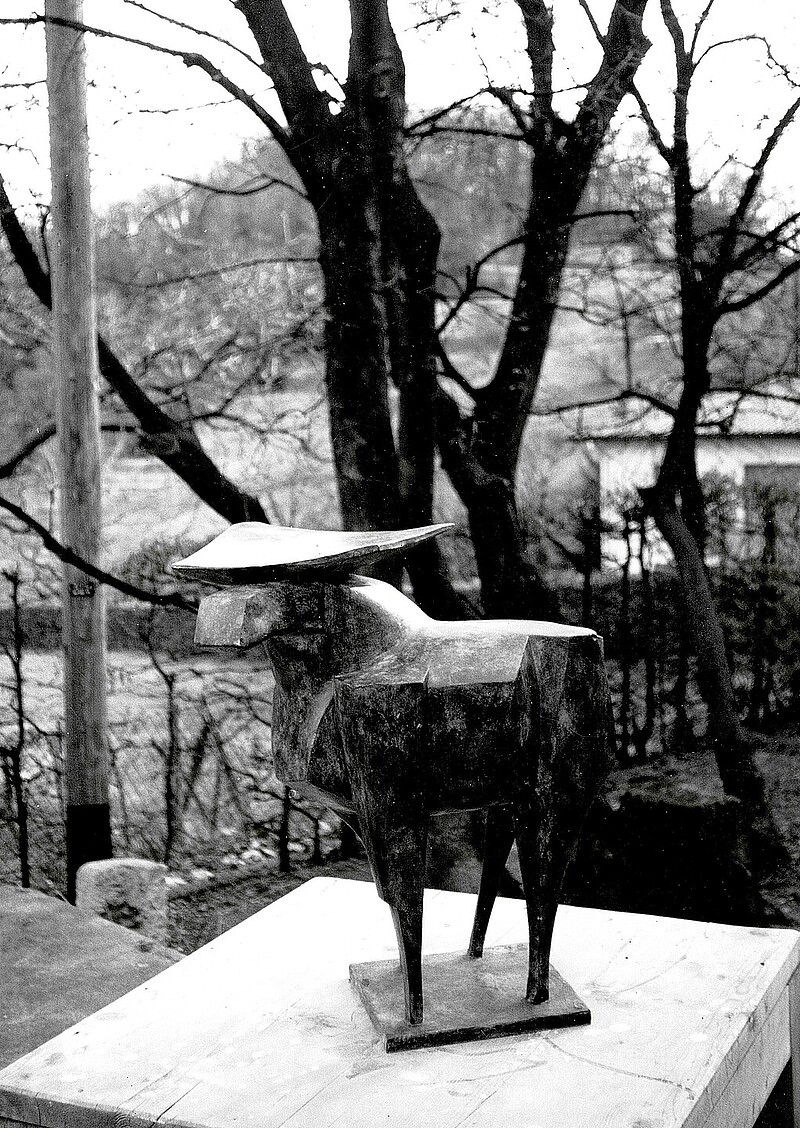 Skulptur Alce Elch (1987) von Bildhauer Max Weiss, Bild 2 von 8