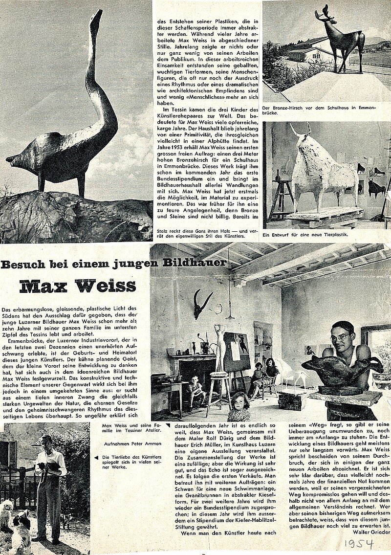 Bildhauer Max Weiss, 