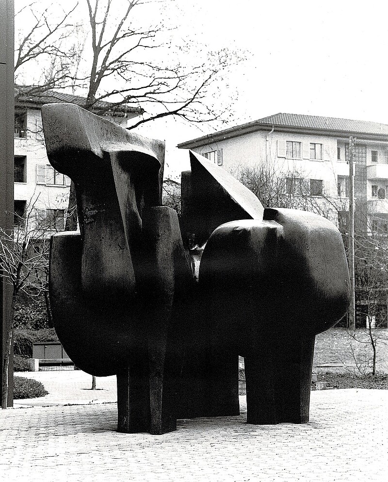 Skulptur Feuerpferde Gersag (1973) von Bildhauer Max Weiss, Bild 10 von 13