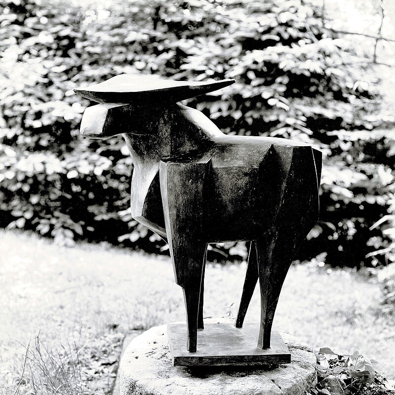 Skulptur Alce Elch (1987) von Bildhauer Max Weiss, Bild 8 von 8
