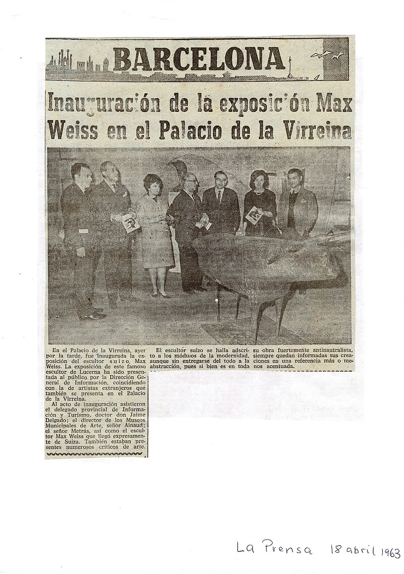 Bildhauer Max Weiss, 