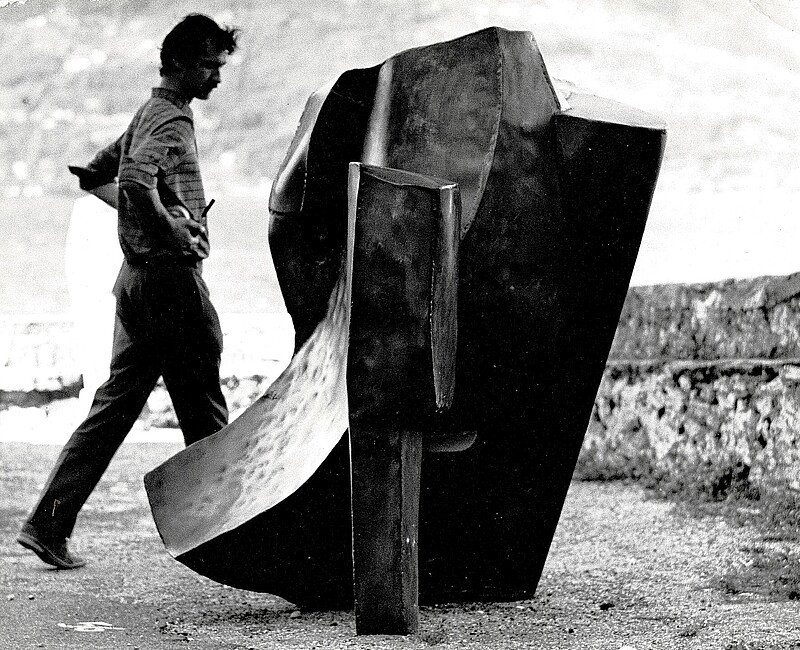 Skulptur Pan Eisen (1968) von Bildhauer Max Weiss, Bild 4 von 6