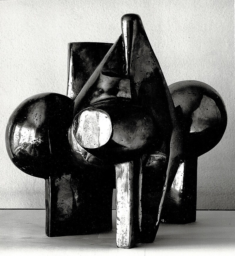 Skulptur Cavalli di fuoco  Feuerpferde  67cm (1973) von Bildhauer Max Weiss, Bild 3 von 6