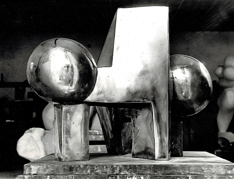 Skulptur Cavalli di fuoco  Feuerpferde  67cm (1973) von Bildhauer Max Weiss, Bild 5 von 6