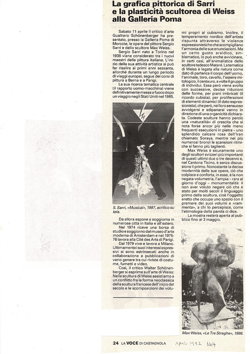 Bildhauer Max Weiss, 