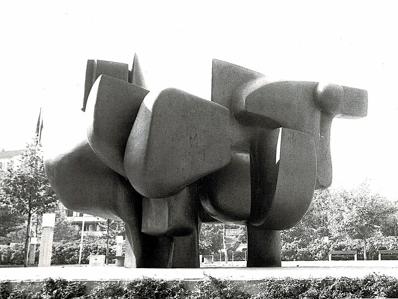 Skulptur Feuerpferde Gersag (1973) von Bildhauer Max Weiss, Bild 6 von 13