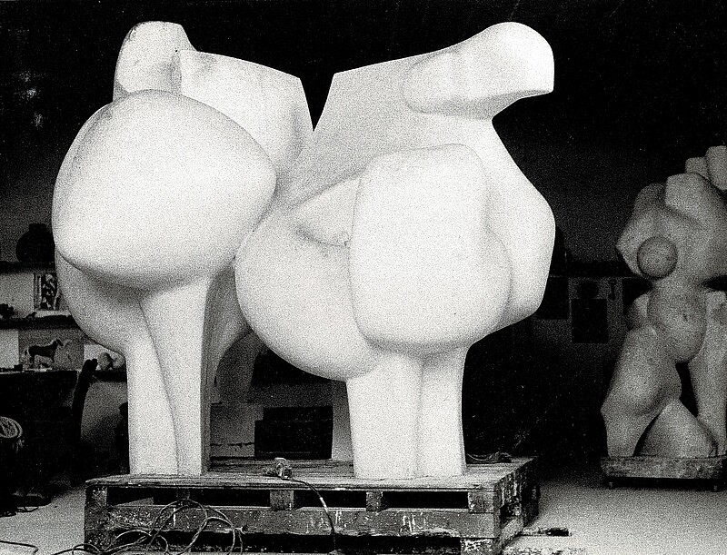 Skulptur Wolkenpferd (1970) von Bildhauer Max Weiss, Bild 9 von 9