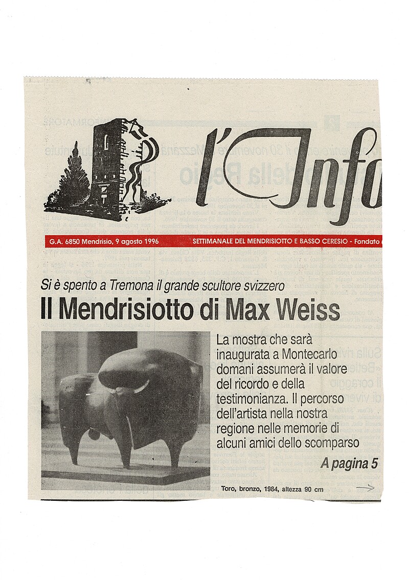 Bildhauer Max Weiss, 