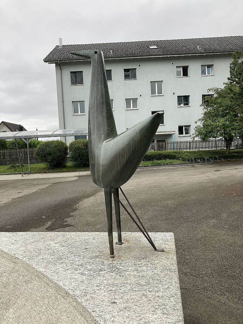 Skulptur Märchenvogel (1957) von Bildhauer Max Weiss, Bild 7 von 7