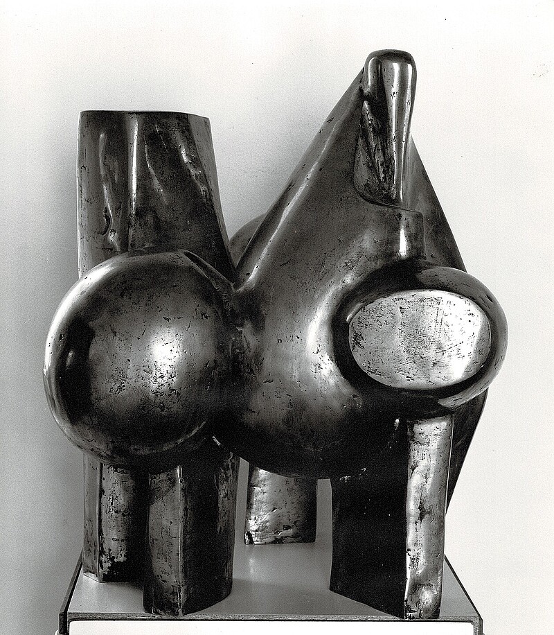 Skulptur Cavalli di fuoco  Feuerpferde  67cm (1973) von Bildhauer Max Weiss, Bild 6 von 6