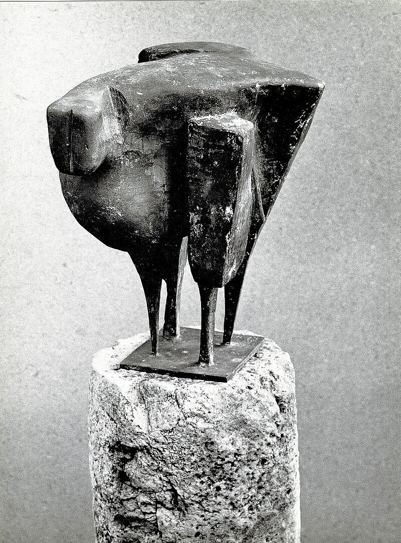 Skulptur Kleiner Elch (1968) von Bildhauer Max Weiss, Bild 1 von 8